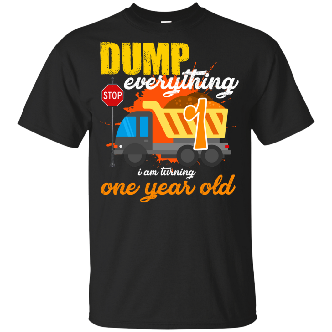 1st Birthday Truck Dump Everything 1 Year Old Kid Shirt KA01 - 1st-birthday-truck-dump-everything-1-year-old-kid-shirt-ka01-vivianstorescom