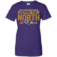 Load image into Gallery viewer, 2018 AFC Champion Reppin&#39; The North Ravens Football Team Shirt KA01 - 2018-afc-champion-reppin-the-north-ravens-football-team-shirt-ka01-vivianstorescom-8