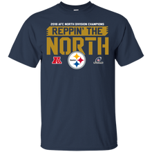 Load image into Gallery viewer, 2018 AFC Champion Reppin&#39; The North Steelers Football Team Shirt KA01 - 2018-afc-champion-reppin-the-north-steelers-football-team-shirt-ka01-vivianstorescom-2