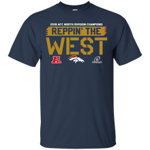 Load image into Gallery viewer, 2018 AFC Champion Reppin&#39; The West Broncos Football Team Shirt KA01 - 2018-afc-champion-reppin-the-west-broncos-football-team-shirt-ka01-vivianstorescom-2