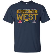 Load image into Gallery viewer, 2018 AFC Champion Reppin&#39; The West Chargers Football Team Shirt KA01 - 2018-afc-champion-reppin-the-west-chargers-football-team-shirt-ka01-vivianstorescom-2