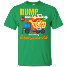 Load image into Gallery viewer, 3rd Birthday Truck Dump Everything 3 Years Old Kid Shirt KA01 - 3rd-birthday-truck-dump-everything-3-years-old-kid-shirt-ka01-vivianstorescom-5