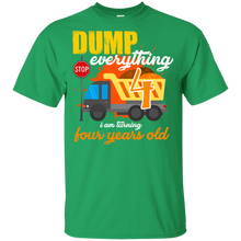 Load image into Gallery viewer, 4th Birthday Truck Dump Everything 4 Years Old Kid Shirt KA01 - 4th-birthday-truck-dump-everything-4-years-old-kid-shirt-ka01-vivianstorescom-5