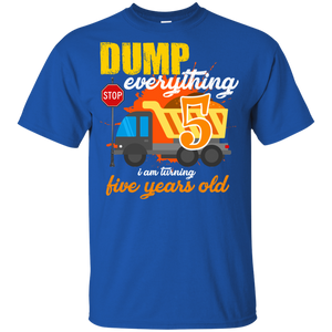 5th Birthday Truck Dump Everything 5 Years Old Kid Shirt KA01 - 5th-birthday-truck-dump-everything-5-years-old-kid-shirt-ka01-vivianstorescom-2