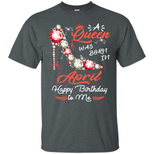 Load image into Gallery viewer, A Queen Was Born In April Diamond Pump Birthday Women Shirt VA01 - a-queen-was-born-in-april-diamond-pump-birthday-women-shirt-va01-vivianstorescom-2