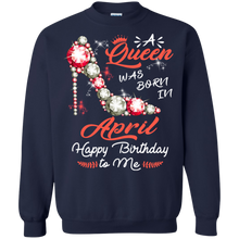 Load image into Gallery viewer, A Queen Was Born In April Diamond Pump Birthday Women Shirt VA01 - a-queen-was-born-in-april-diamond-pump-birthday-women-shirt-va01-vivianstorescom-7