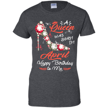 Load image into Gallery viewer, A Queen Was Born In April Diamond Pump Birthday Women Shirt VA01 - a-queen-was-born-in-april-diamond-pump-birthday-women-shirt-va01-vivianstorescom-9