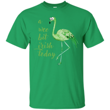 Load image into Gallery viewer, A Wee Bit Irish Today Green Flamingo St Patrick&#39;s Day Shirt KA02 - a-wee-bit-irish-today-green-flamingo-st-patricks-day-shirt-ka02-vivianstorescom-2