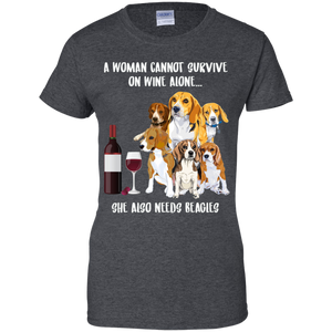 A Woman Cannot Survive Without Wine and Beagles T-shirt Lover LT02 - a-woman-cannot-survive-without-wine-and-beagles-t-shirt-lover-lt02-vivianstorescom-2