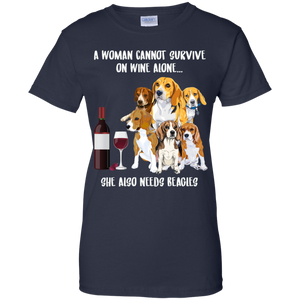 A Woman Cannot Survive Without Wine and Beagles T-shirt Lover LT02 - a-woman-cannot-survive-without-wine-and-beagles-t-shirt-lover-lt02-vivianstorescom-3