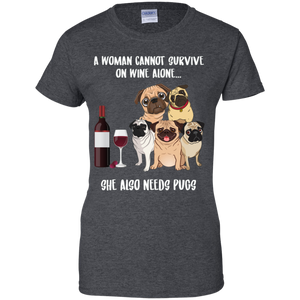 A Woman Cannot Survive Without Wine and Beagles T-shirt Lover - a-woman-cannot-survive-without-wine-and-beagles-t-shirt-lover-vivianstorescom-2