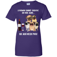 Load image into Gallery viewer, A Woman Cannot Survive Without Wine and Beagles T-shirt Lover - a-woman-cannot-survive-without-wine-and-beagles-t-shirt-lover-vivianstorescom-4