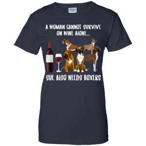 A Woman Cannot Survive Without Wine and Boxers T-shirt Lover - a-woman-cannot-survive-without-wine-and-boxers-t-shirt-lover-vivianstorescom-3