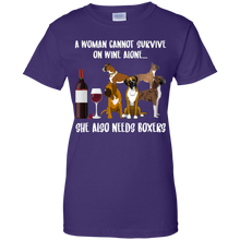 Load image into Gallery viewer, A Woman Cannot Survive Without Wine and Boxers T-shirt Lover - a-woman-cannot-survive-without-wine-and-boxers-t-shirt-lover-vivianstorescom-4