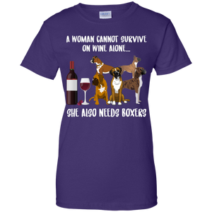 A Woman Cannot Survive Without Wine and Boxers T-shirt Lover - a-woman-cannot-survive-without-wine-and-boxers-t-shirt-lover-vivianstorescom-4