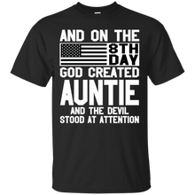 Load image into Gallery viewer, And On The 8Th Day God Create Auntie And The Devil Funny Tee VA01 - and-on-the-8th-day-god-create-auntie-and-the-devil-funny-tee-va01-vivianstorescom