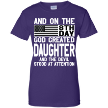 Load image into Gallery viewer, And On The 8Th Day God Create Daughter And The Devil Funny Tee VA01 - and-on-the-8th-day-god-create-daughter-and-the-devil-funny-tee-va01-vivianstorescom-8