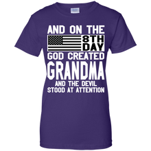 Load image into Gallery viewer, And On The 8Th Day God Create Grandma And The Devil Funny Tee VA01 - and-on-the-8th-day-god-create-grandma-and-the-devil-funny-tee-va01-vivianstorescom-8