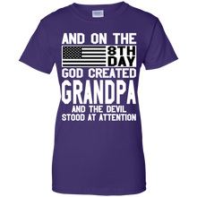 Load image into Gallery viewer, And On The 8Th Day God Create Grandpa And The Devil Funny Tee VA01 - and-on-the-8th-day-god-create-grandpa-and-the-devil-funny-tee-va01-vivianstorescom-8