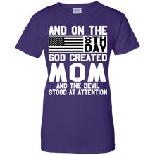 Load image into Gallery viewer, And On The 8Th Day God Create Mom And The Devil Funny Tee VA01 - and-on-the-8th-day-god-create-mom-and-the-devil-funny-tee-va01-vivianstorescom-8