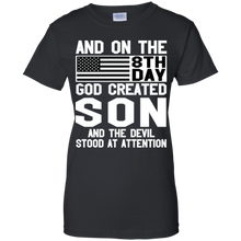 Load image into Gallery viewer, And On The 8Th Day God Create Son And The Devil Funny Tee VA01 - and-on-the-8th-day-god-create-son-and-the-devil-funny-tee-va01-vivianstorescom-7