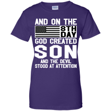 Load image into Gallery viewer, And On The 8Th Day God Create Son And The Devil Funny Tee VA01 - and-on-the-8th-day-god-create-son-and-the-devil-funny-tee-va01-vivianstorescom-8