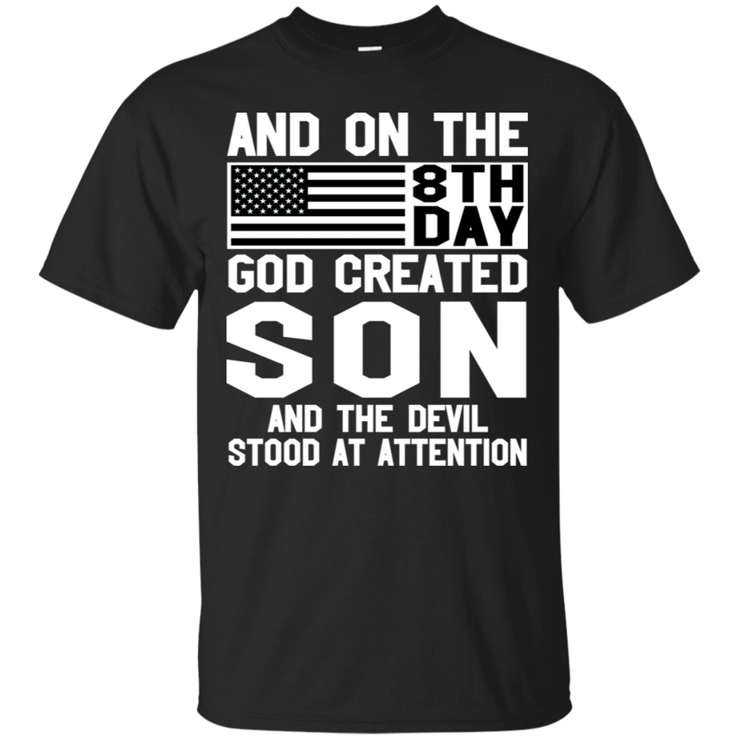 And On The 8Th Day God Create Son And The Devil Funny Tee VA01 - and-on-the-8th-day-god-create-son-and-the-devil-funny-tee-va01-vivianstorescom