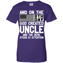 Load image into Gallery viewer, And On The 8Th Day God Create Uncle And The Devil Funny Tee VA01 - and-on-the-8th-day-god-create-uncle-and-the-devil-funny-tee-va01-vivianstorescom-8