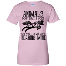 Load image into Gallery viewer, Animals Don&#39;t Have A Voice Shirt KA02 - animals-dont-have-a-voice-shirt-ka02-vivianstorescom-10