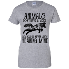 Load image into Gallery viewer, Animals Don&#39;t Have A Voice Shirt KA02 - animals-dont-have-a-voice-shirt-ka02-vivianstorescom-8