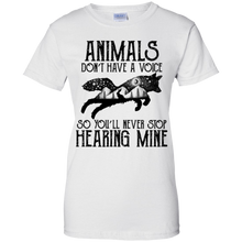 Load image into Gallery viewer, Animals Don&#39;t Have A Voice Shirt KA02 - animals-dont-have-a-voice-shirt-ka02-vivianstorescom-9