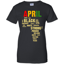 Load image into Gallery viewer, April Afro Color Words African Birthday Gift Shirt HT01 - april-afro-color-words-african-birthday-gift-shirt-ht01-vivianstorescom-8