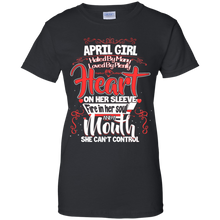 Load image into Gallery viewer, April Girl A Mouth She Can&#39;t Control Birthday Shirt LT01 - april-girl-a-mouth-she-cant-control-birthday-shirt-lt01-vivianstorescom-7