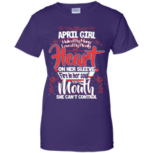 Load image into Gallery viewer, April Girl A Mouth She Can&#39;t Control Birthday Shirt LT01 - april-girl-a-mouth-she-cant-control-birthday-shirt-lt01-vivianstorescom-8