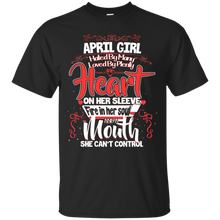 Load image into Gallery viewer, April Girl A Mouth She Can&#39;t Control Birthday Shirt LT01 - april-girl-a-mouth-she-cant-control-birthday-shirt-lt01-vivianstorescom