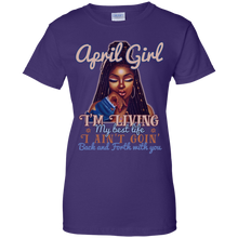 Load image into Gallery viewer, April Girl - I&#39;m Living My Best Life Birthday Shirt HT01 - april-girl-im-living-my-best-life-birthday-shirt-ht01-vivianstorescom-10