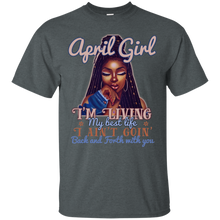 Load image into Gallery viewer, April Girl - I&#39;m Living My Best Life Birthday Shirt HT01 - april-girl-im-living-my-best-life-birthday-shirt-ht01-vivianstorescom-3