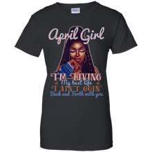 Load image into Gallery viewer, April Girl - I&#39;m Living My Best Life Birthday Shirt HT01 - april-girl-im-living-my-best-life-birthday-shirt-ht01-vivianstorescom-8