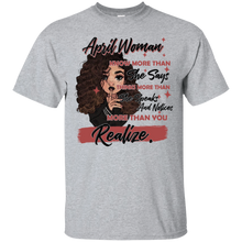 Load image into Gallery viewer, April Girl Knows More Than She Says Funny Queen Shirt KA01 - april-girl-knows-more-than-she-says-funny-queen-shirt-ka01-vivianstorescom