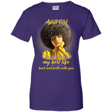 Load image into Gallery viewer, April Girl Living My Best Life Awesome April Birthday T-Shirt For Woman KA01 - april-girl-living-my-best-life-awesome-april-birthday-t-shirt-for-woman-ka01-vivianstorescom-8