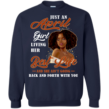 Load image into Gallery viewer, April Girl Living My Best Life Birthday Shirt VA01 - april-girl-living-my-best-life-birthday-shirt-va01-vivianstorescom-7