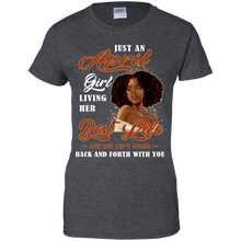 Load image into Gallery viewer, April Girl Living My Best Life Birthday Shirt VA01 - april-girl-living-my-best-life-birthday-shirt-va01-vivianstorescom-9