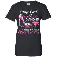 Load image into Gallery viewer, April Girl No One Shines Brighter Than You Do Shirt HA01 - april-girl-no-one-shines-brighter-than-you-do-shirt-ha01-vivianstorescom-7