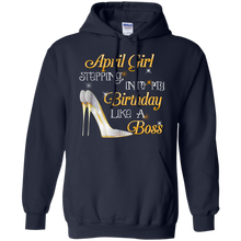 Load image into Gallery viewer, April Girl Stepping Into My Birthday Like A Boss Tee HA01 - april-girl-stepping-into-my-birthday-like-a-boss-tee-ha01-vivianstorescom-4