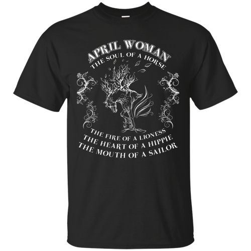 April Woman The Soul Of A Horse Art Shirt LT01 - april-woman-the-soul-of-a-horse-art-shirt-lt01-vivianstorescom