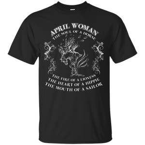 April Woman The Soul Of A Horse Art Shirt LT01 - april-woman-the-soul-of-a-horse-art-shirt-lt01-vivianstorescom