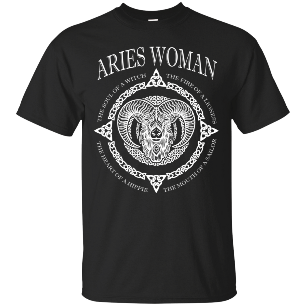 Aries Woman The Soul Of A Witch Viking Style Tee KA01 - aries-woman-the-soul-of-a-witch-viking-style-tee-ka01-vivianstorescom