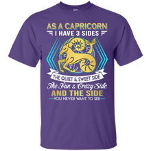 Load image into Gallery viewer, As A Capricorn I Have 3 Sides Birthday Zodiac Shirt VA02 - as-a-capricorn-i-have-3-sides-birthday-zodiac-shirt-va02-vivianstorescom-2