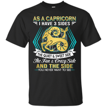 Load image into Gallery viewer, As A Capricorn I Have 3 Sides Birthday Zodiac Shirt VA02 - as-a-capricorn-i-have-3-sides-birthday-zodiac-shirt-va02-vivianstorescom