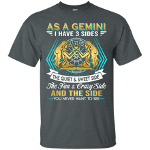 Load image into Gallery viewer, As A Gemini I Have 3 Sides Birthday Zodiac Shirt VA02 - as-a-gemini-i-have-3-sides-birthday-zodiac-shirt-va02-vivianstorescom-2